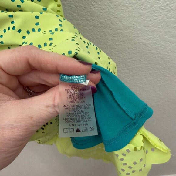 Title Nine Nimblene Illusion Athletic Sleeveless Eyelet Dress Womens size Small - Picture 3 of 5